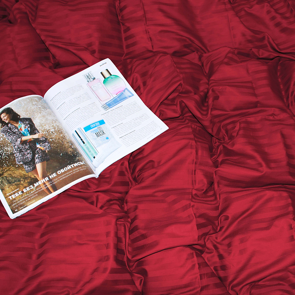 Фото - Комплект постільної білизни MirSon Satin Stripe 30-0018 +30-0020 Nariman 143х210 см (2200005263266)