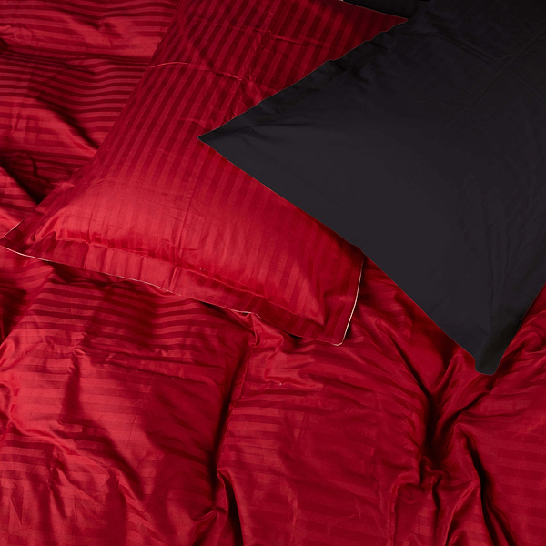 Фото - Комплект постільної білизни MirSon Satin Stripe 30-0018 +30-0021 Ferit 143х210 см (2200005263464)