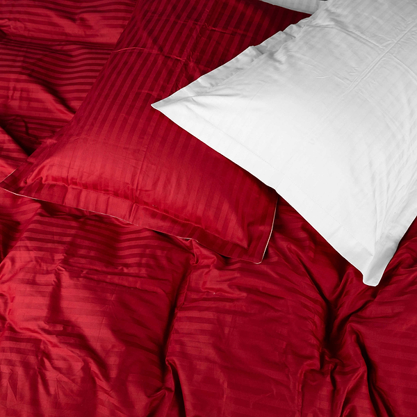 Фото - Комплект постільної білизни MirSon Satin Stripe 30-0018 +30-0001 Feinarina 143х210 см (2200005263662)