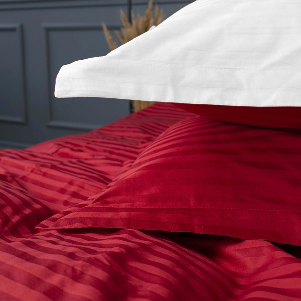 Фото - Комплект постільної білизни MirSon Satin Stripe 30-0018 +30-0001 Feinarina 143х210 см (2200005263662)