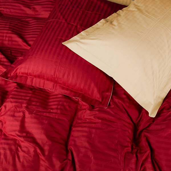 Фото - Комплект постільної білизни MirSon Satin Stripe 30-0018 +30-0002 Karimi 143х210 см (2200005263860)