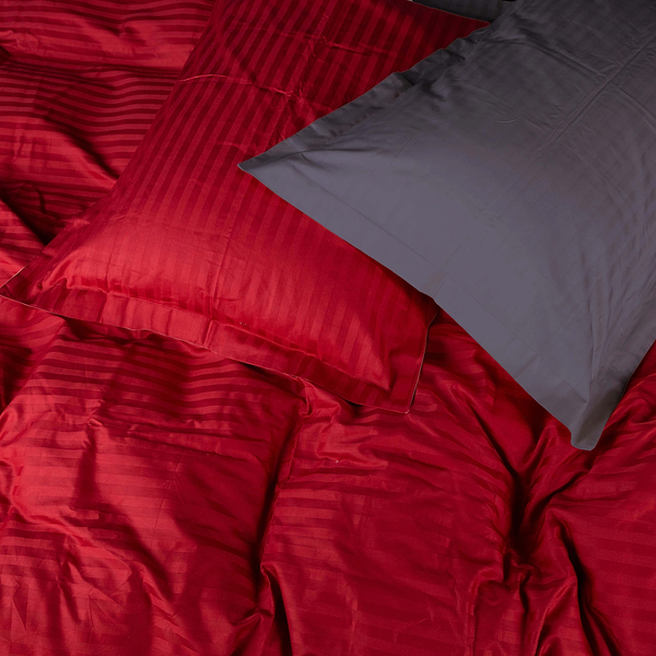 Фото - Комплект постельного белья MirSon Satin Stripe 30-0018 +30-0012 Jeren 143х210 см (2200005264065)