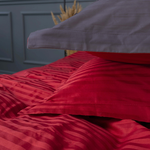 Фото - Комплект постельного белья MirSon Satin Stripe 30-0018 +30-0012 Jeren 143х210 см (2200005264065)