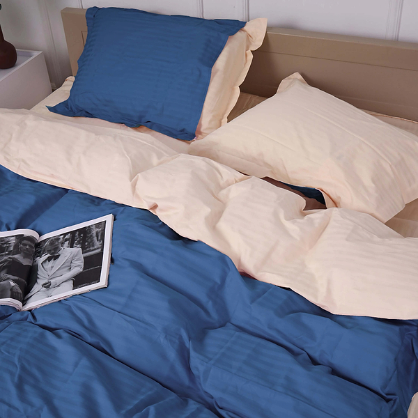 Фото - Комплект постільної білизни MirSon Satin Stripe 30-0019 +30-0004 Leynadin 143х210 см (2200005264669)