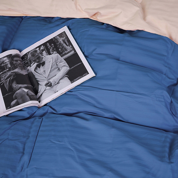 Фото - Комплект постільної білизни MirSon Satin Stripe 30-0019 +30-0004 Leynadin 143х210 см (2200005264669)