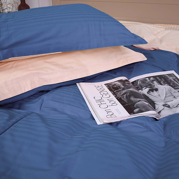 Фото - Комплект постільної білизни MirSon Satin Stripe 30-0019 +30-0004 Leynadin 143х210 см (2200005264669)