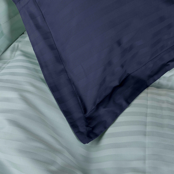 Фото - Комплект постільної білизни MirSon Satin Stripe 30-0020 +30-0015 Arabaji 143х210 см (2200005265260)