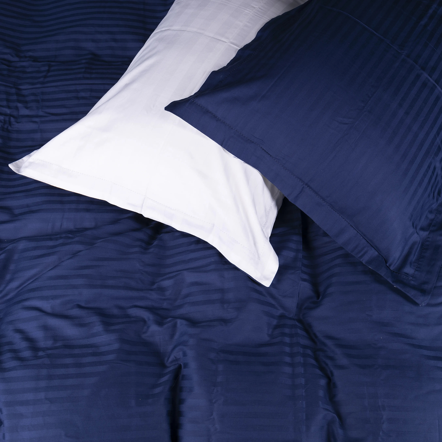 Комплект постільної білизни MirSon Satin Stripe 30-0020 +30-0001 Naskirin 220х240 см King Size (2200005265482)