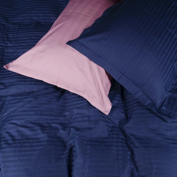 Фото - Комплект постільної білизни MirSon Satin Stripe 30-0020 +30-0007 Edarin 143х210 см (2200005265666)