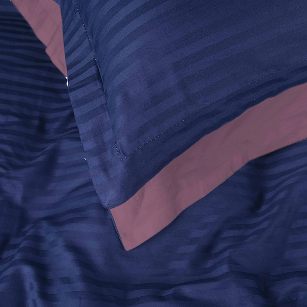 Фото - Комплект постільної білизни MirSon Satin Stripe 30-0020 +30-0008 Lovelin 143х210 см (2200005265864)