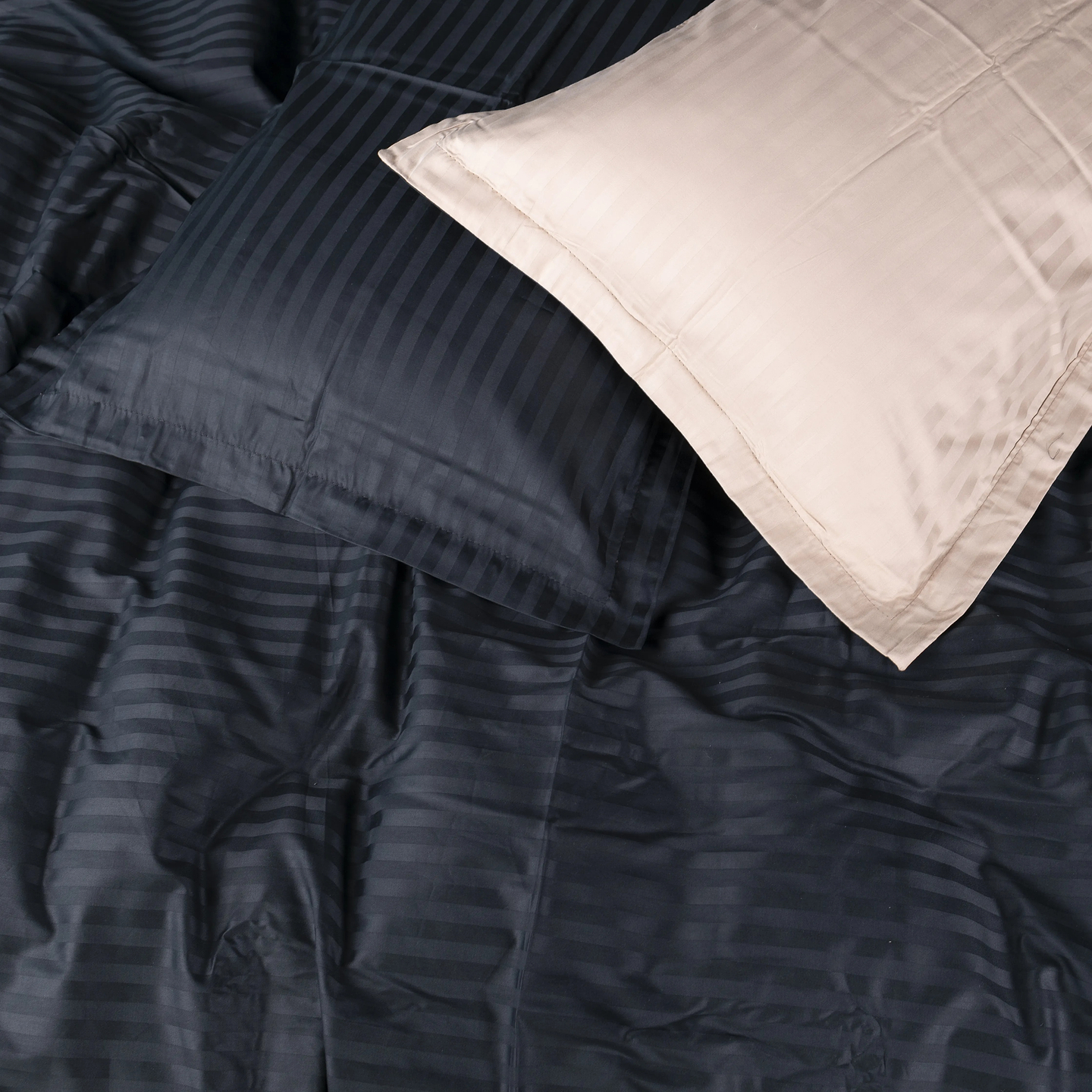 Комплект постільної білизни MirSon Satin Stripe 30-0021 +30-0004 Sleimy 220х240 см King Size (2200005266281)