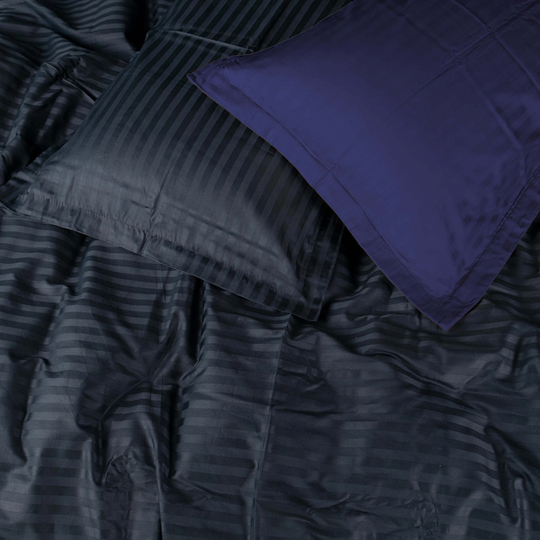 Фото - Комплект постільної білизни MirSon Satin Stripe 30-0021 +30-0020 Likana 143х210 см (2200005268261)