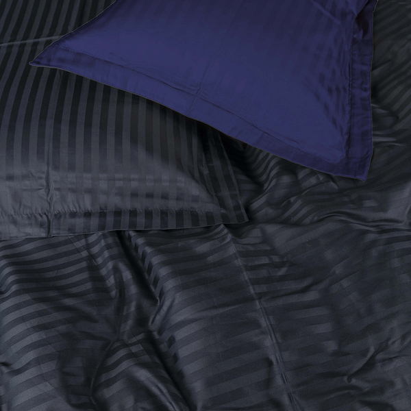 Фото - Комплект постільної білизни MirSon Satin Stripe 30-0021 +30-0020 Likana 143х210 см (2200005268261)