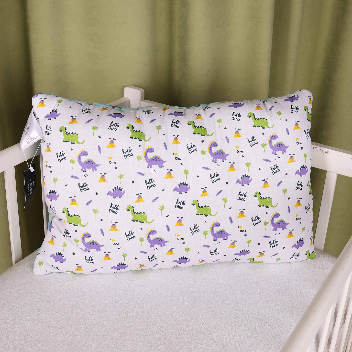Подушка стандартна MirSon №3819 Kids Time 18-0001 Hello Dino (2200007028733)