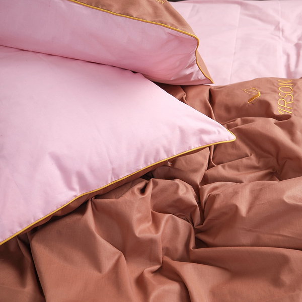 Фото - Комплект постельного белья MirSon Ranforce Elite Corner "Riccarda" (14-1312 + 15-1511) 175х210 см (2200008400576)