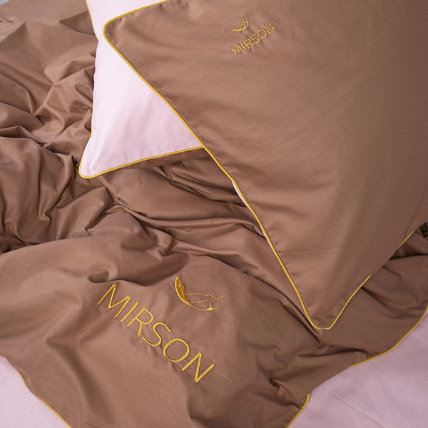 Фото - Комплект постельного белья MirSon Ranforce Elite Corner "Riccarda" (14-1312 + 15-1511) 175х210 см (2200008400576)