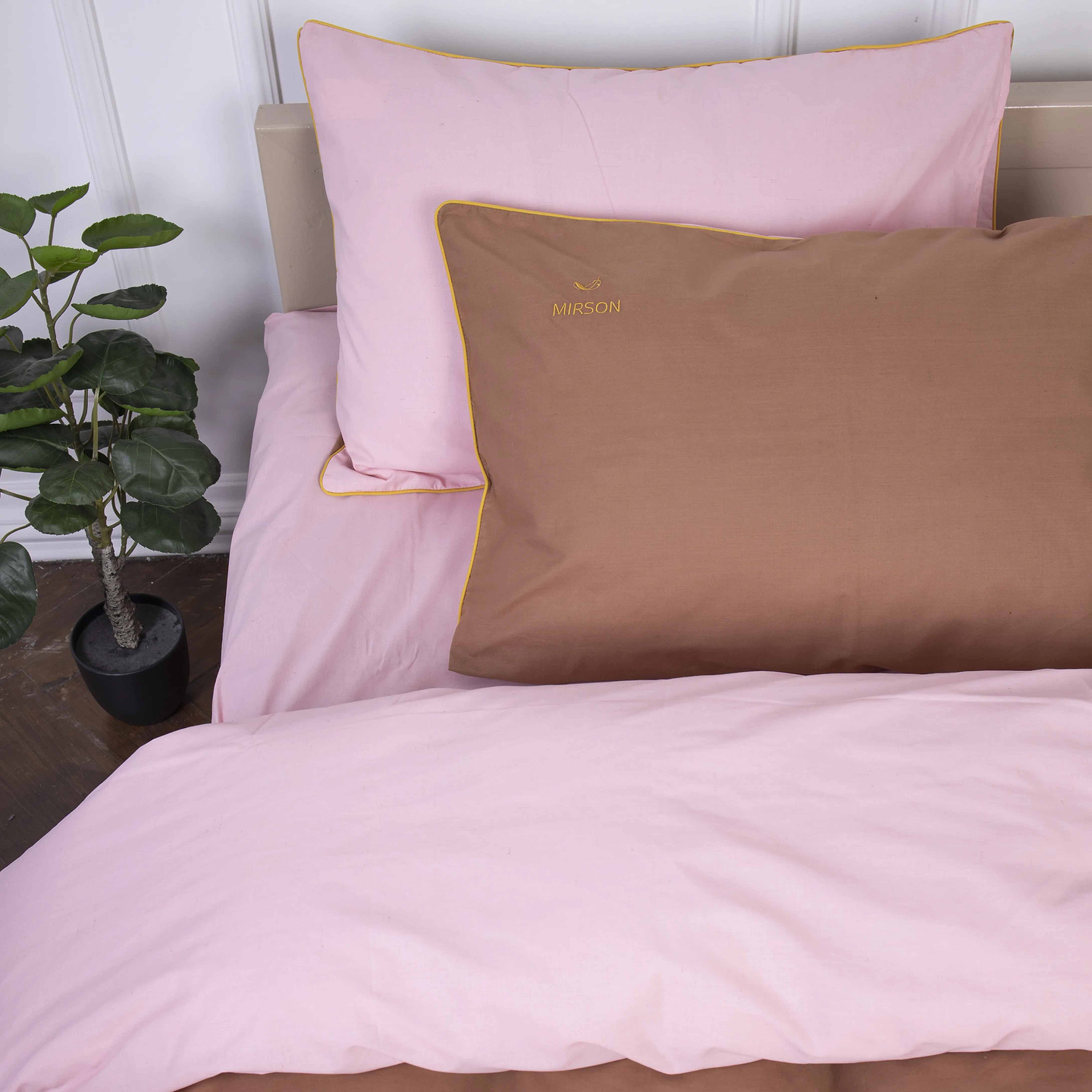 Комплект постільної білизни MirSon Ranforce Elite Corner "Riccarda" (14-1312 + 15-1511) 220х240 см (2200008400613)