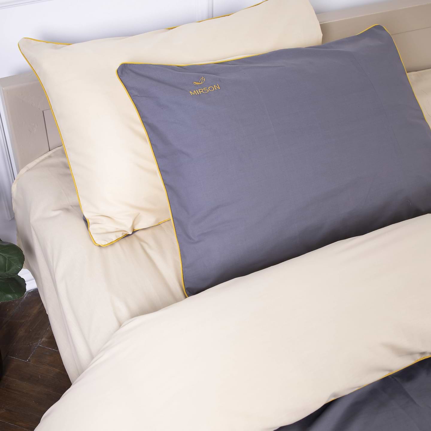 Комплект постельного белья MirSon Ranforce Elite Corner "Marco" (12-0712 + 16-5803) 175х210 см (2200008400644)