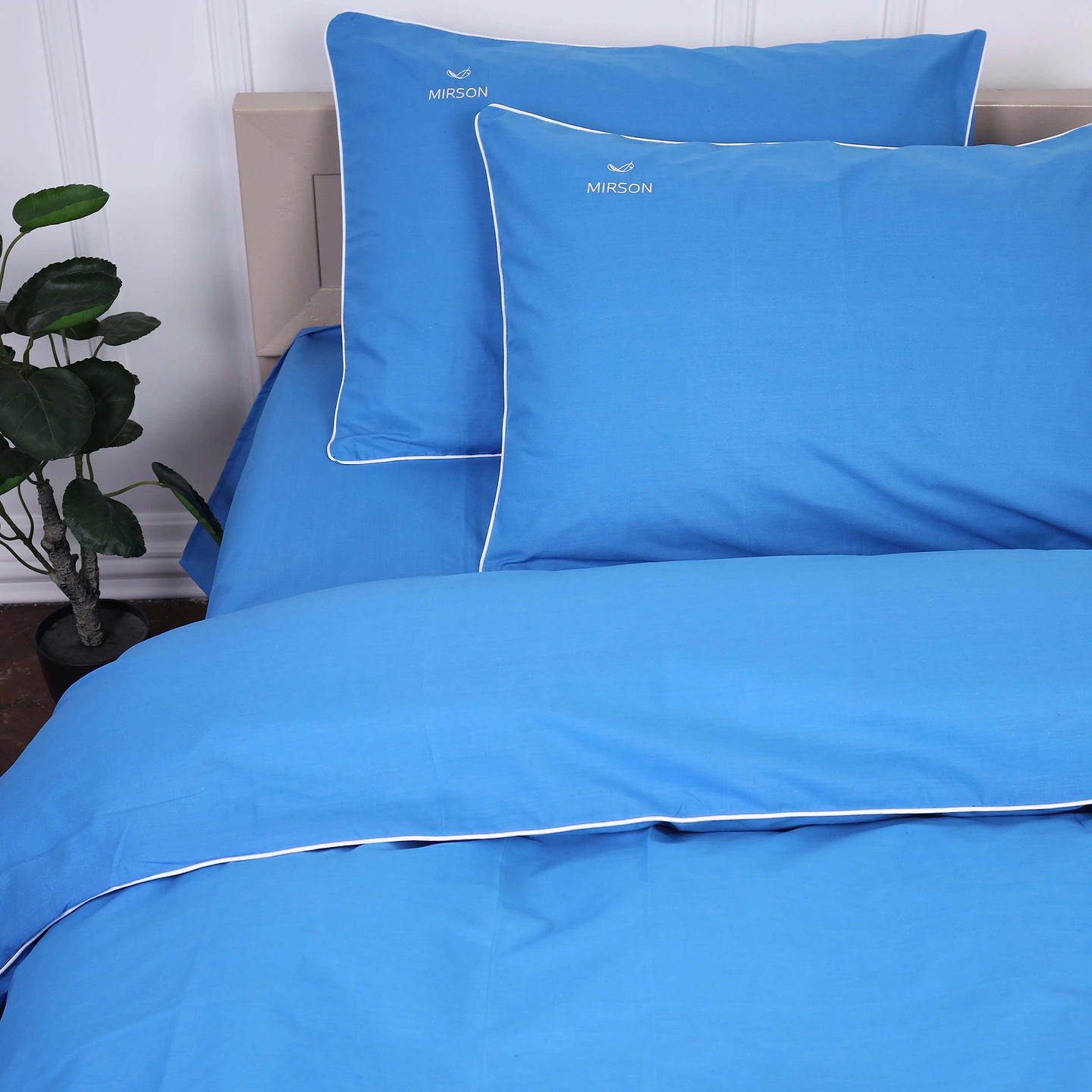 Комплект постільної білизни MirSon Ranforce Elite Corner 19-4150 "Ofelia" 143х210 см (2200008400989)