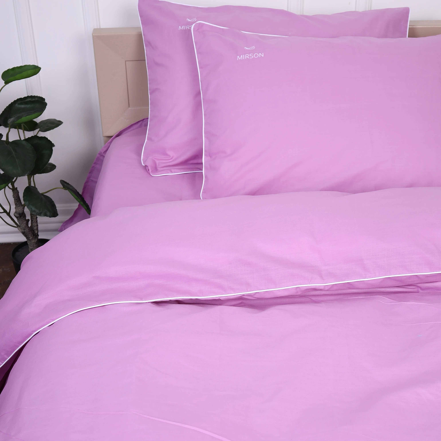 Комплект постельного белья MirSon Ranforce Elite Corner 16-3310 "Bernarda" 143х210 см (2200008401054)