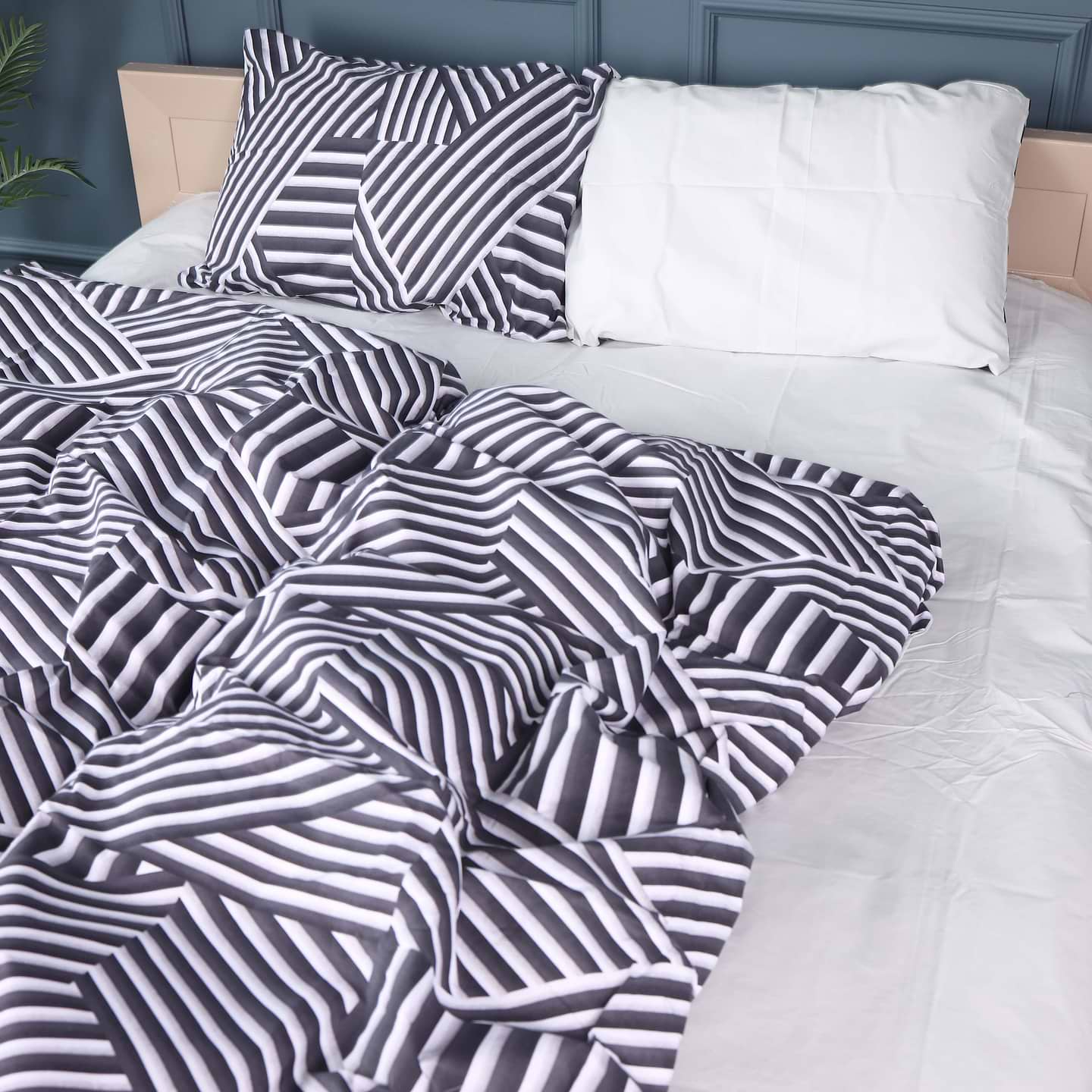 Комплект постельного белья MirSon 175x210 см 17-0629 Diamond Black White Бязь (2200008464448)