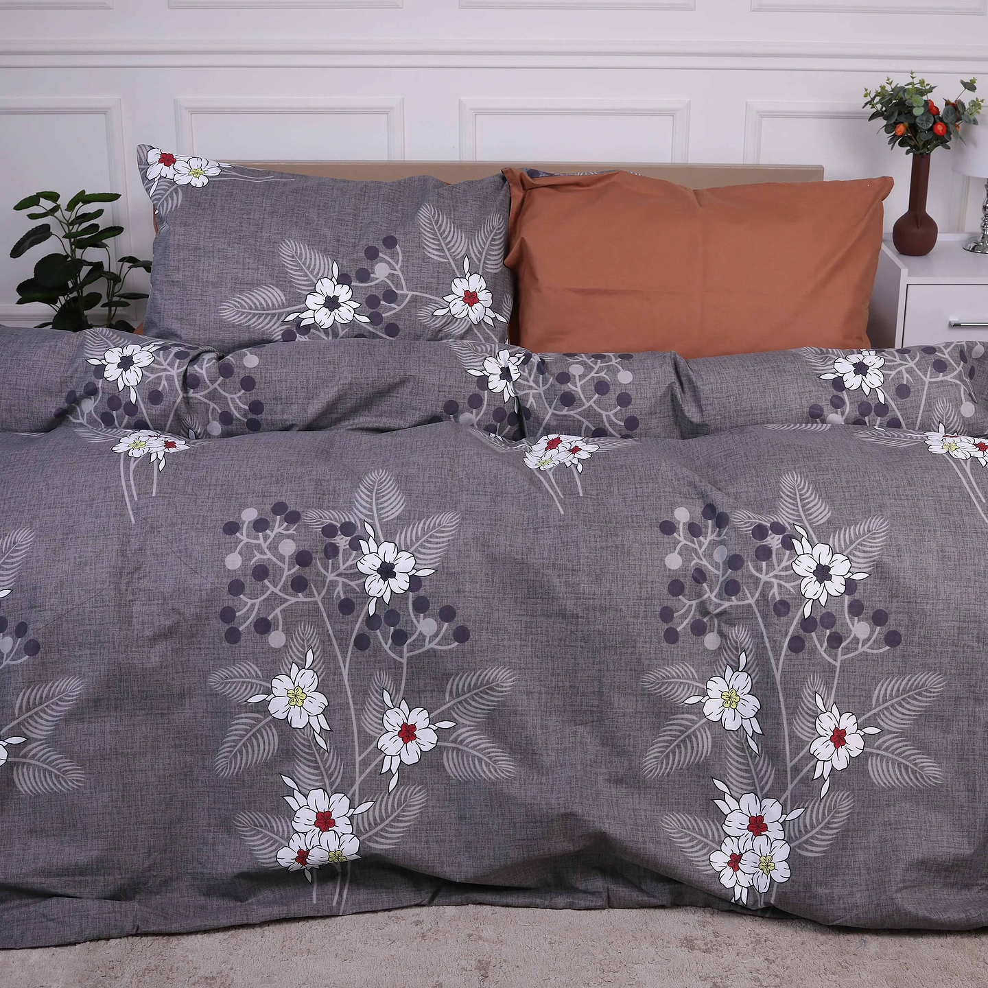 Комплект постельного белья MirSon King Size 220х240 см Ranforce Elite 17-0277 -1 Rosebay 100% Хлопок (2200008617066)