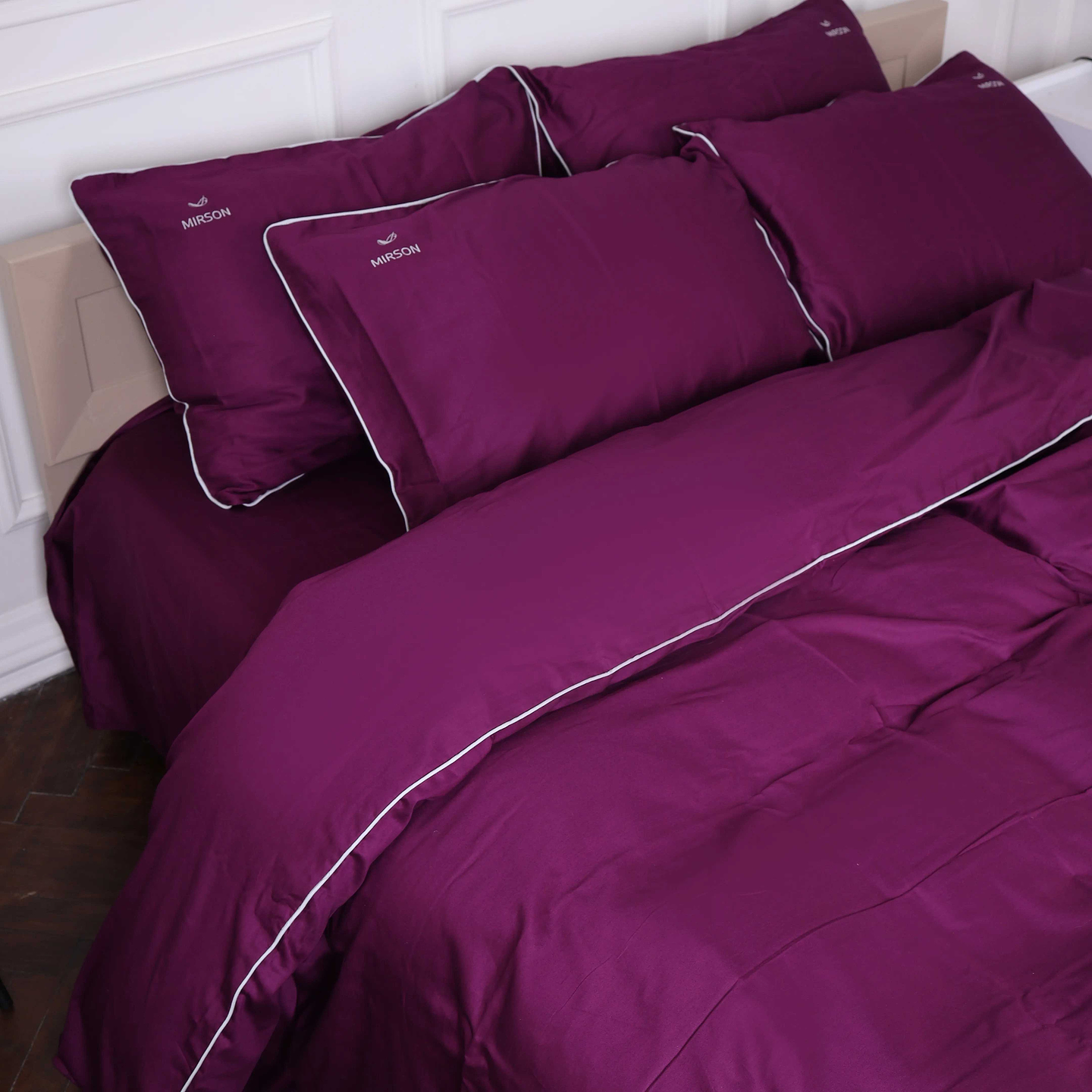 Комплект постільної білизни MirSon 3220 Oriana Corner Сатин (2200008711573)