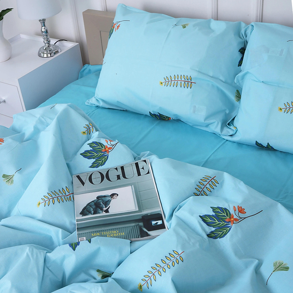 Фото - Комплект постельного белья MirSon 175x210 см Ranforce Elite 17-4736 Green leaves (2200008926434)