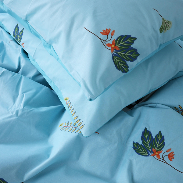 Фото - Комплект постельного белья MirSon 175x210 см Ranforce Elite 17-4736 Green leaves (2200008926434)