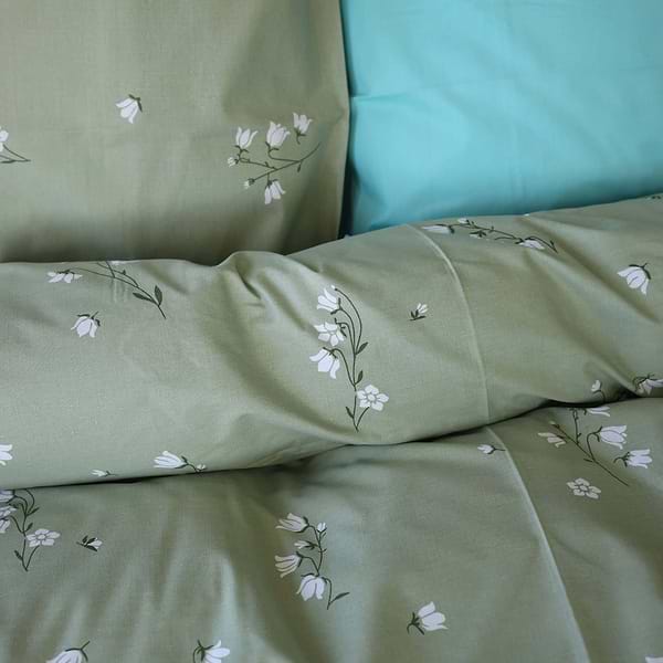 Фото - Комплект постільної білизни MirSon 200х220 см Ranforce Elite 17-4736 Green leaves (2200008926441)