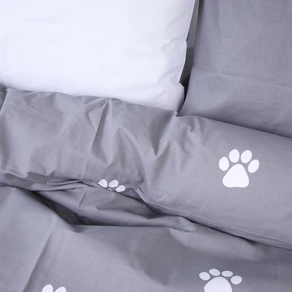 Фото - Комплект постільної білизни MirSon 200х220 см Бязь 17-4737 Cat's paws (2200008926700)