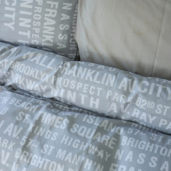 Фото - Комплект постільної білизни MirSon 200х220 см Бязь 17-4739 Newspaper (2200008927745)