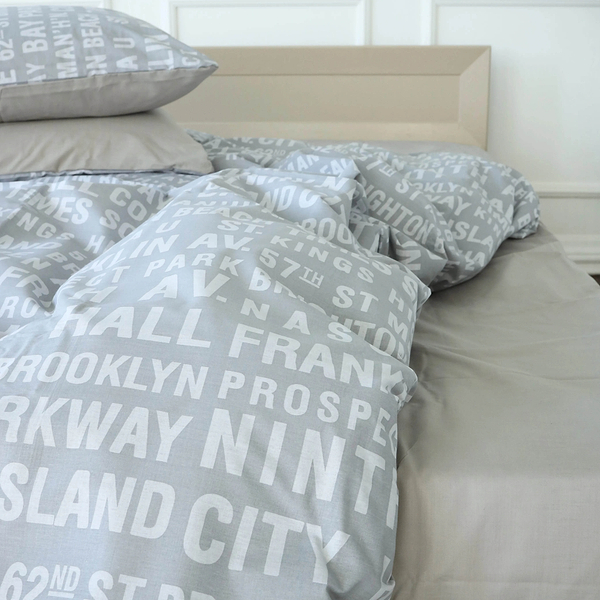 Фото - Комплект постільної білизни MirSon 200х220 см Бязь 17-4739 Newspaper (2200008927745)