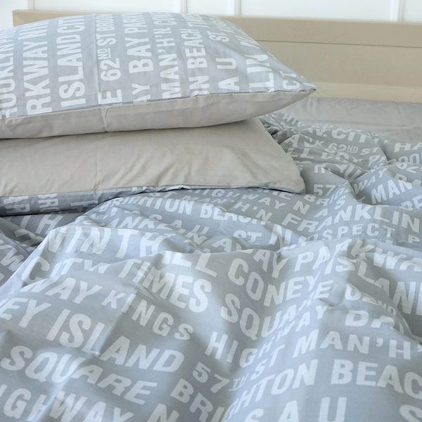 Фото - Комплект постільної білизни MirSon 200х220 см Бязь 17-4739 Newspaper (2200008927745)