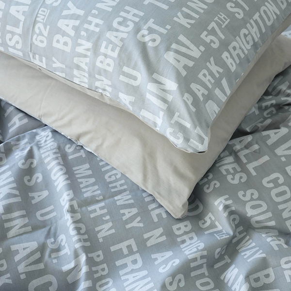 Фото - Комплект постільної білизни MirSon 200х220 см Бязь 17-4739 Newspaper (2200008927745)