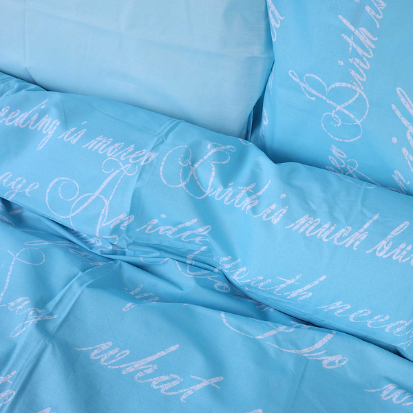 Фото - Комплект постільної білизни MirSon 200х220 см Бязь 17-4744 Manuscript (2200008930349)