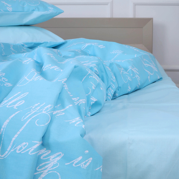 Фото - Комплект постільної білизни MirSon 200х220 см Бязь 17-4744 Manuscript (2200008930349)