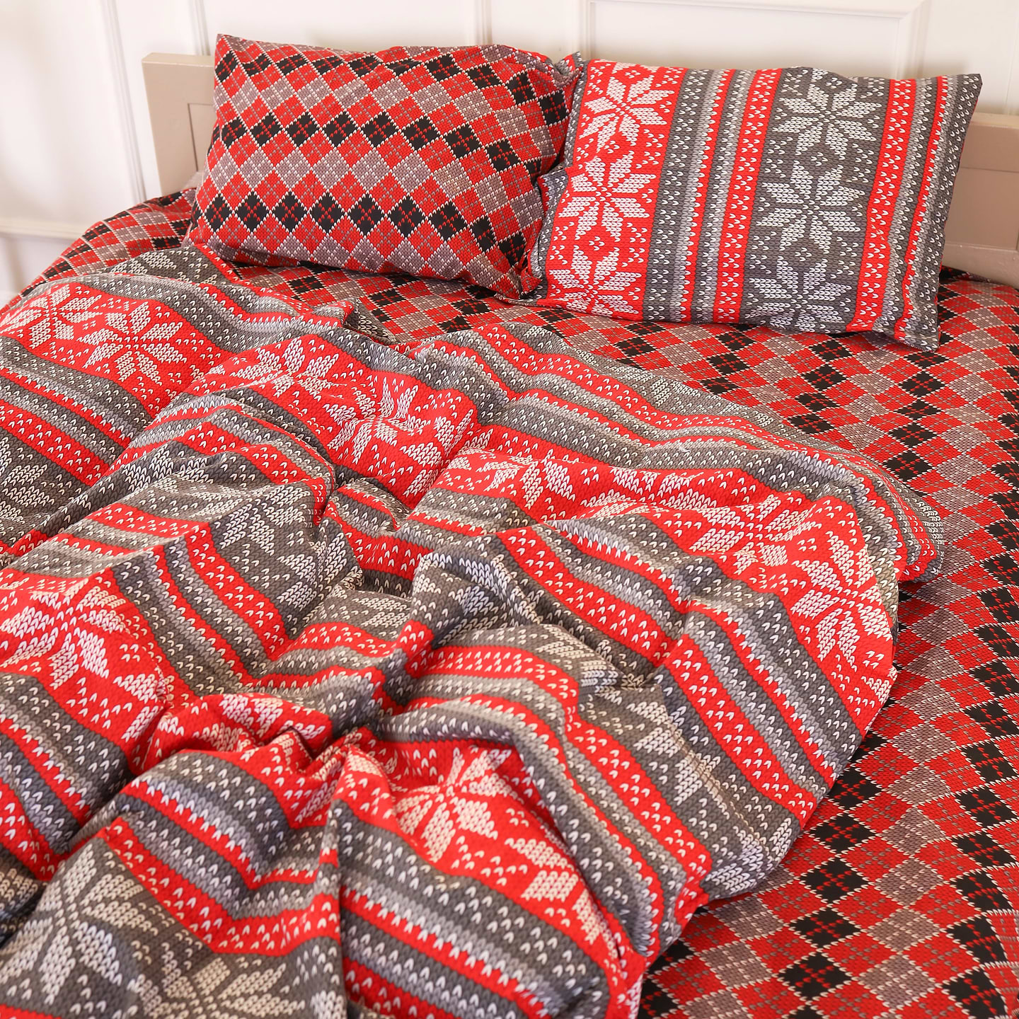 Комплект постільної білизни MirSon Бязь 17-0658 Jingle 175х210 см (2200009612145)