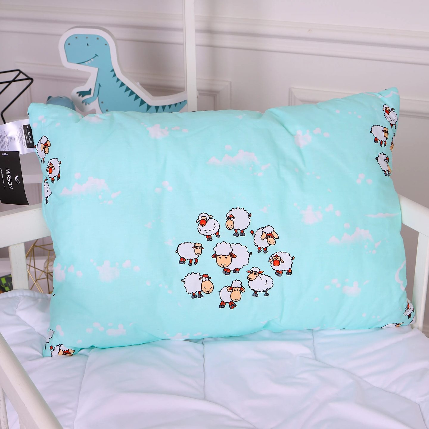 Подушка стандартная MirSon Kids Time 20-0030 Lambs 50х70 см (2200009664540)