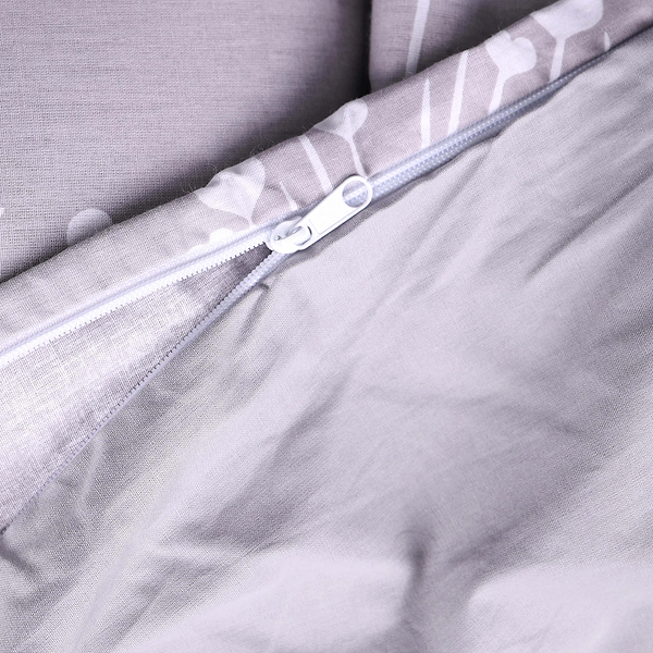 Фото - Комплект постільної білизни MirSon King Size 220х240 см 00-3 Grey Dandelions Поплін (2200009701542)