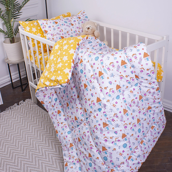 Фото - Комплект постільної білизни MirSon Бязь 18-0002 Sweet Home 175х210 (2200010260168)