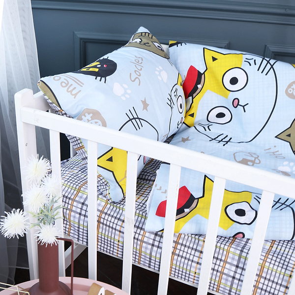 Фото - Комплект постільної білизни MirSon Бязь 18-0007 Cool Cat 175х210 (2200010262421)