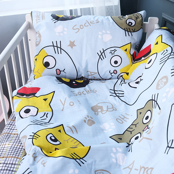 Фото - Комплект постільної білизни MirSon Бязь 18-0007 Cool Cat 175х210 (2200010262421)