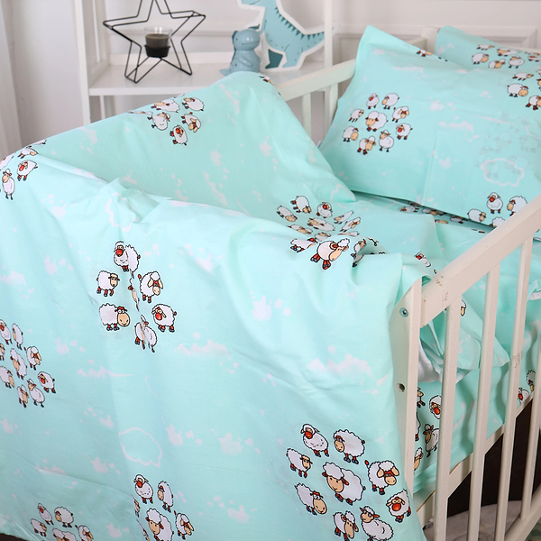 Фото - Комплект постільної білизни MirSon Бязь 20-0030 Lambs 175х210 (2200010267372)