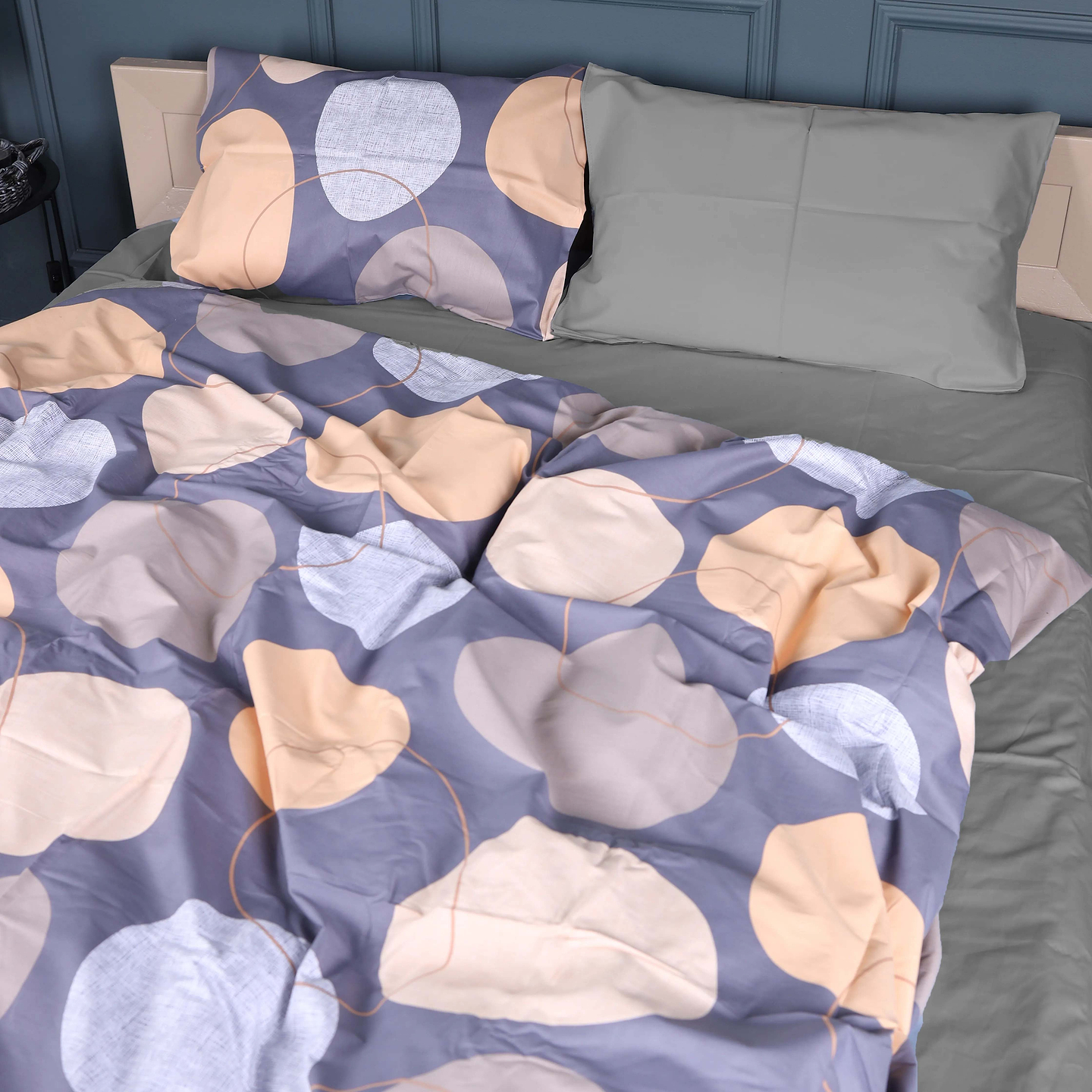 Комплект постільної білизни MirSon King Size 220х240 см 22-1393 Modern Geometry Сатин (2200010564631)