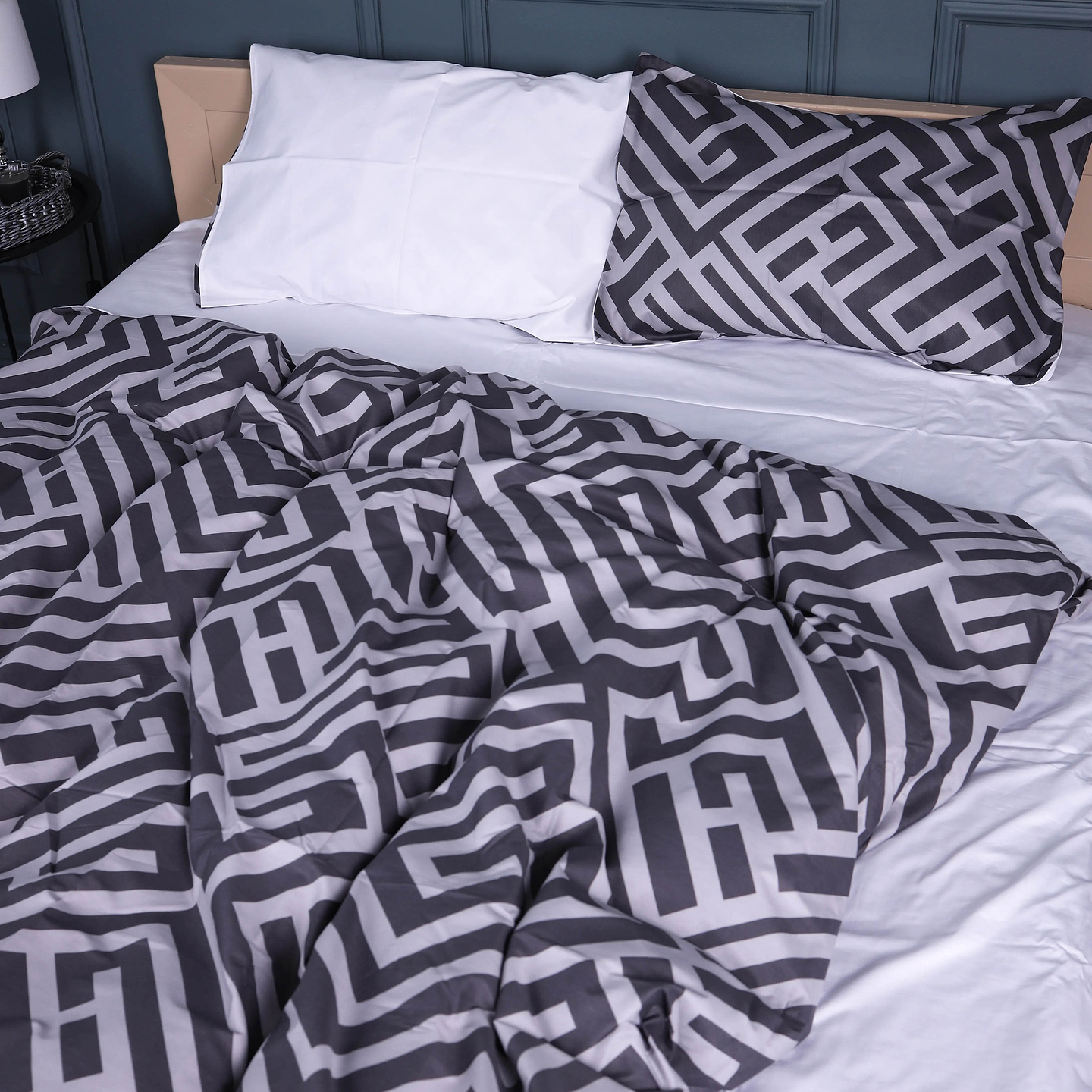 Комплект постільної білизни дитячий MirSon 110х140 см 22-1395 Geometric Design Сатин (2200010565171)