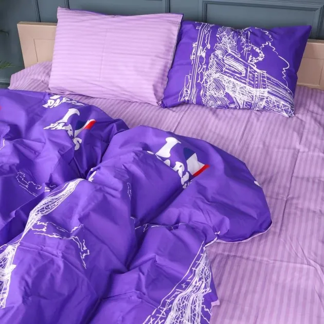 Комплект постільної білизни MirSon 2x143x210 см 17-0755 Chic Parisies Бязь (2200010933833)