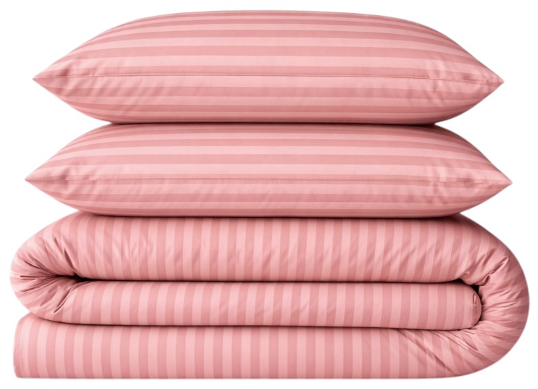 Комплект постельного белья MirSon 175х210 см 17-0773 Nude stripes Бязь (2200011152547)