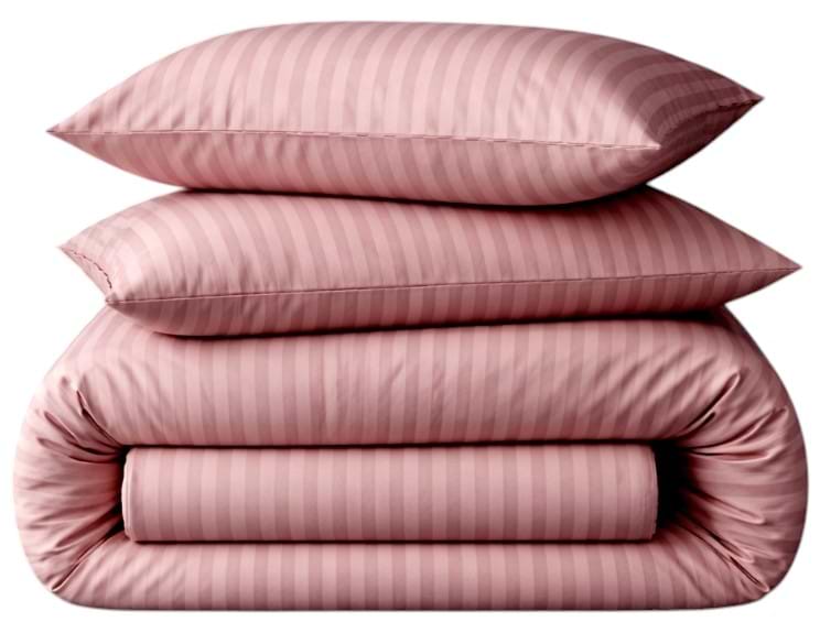 Комплект постельного белья MirSon 175х210 см 17-0773 Nude stripes Ranforce Elite (2200011152806)