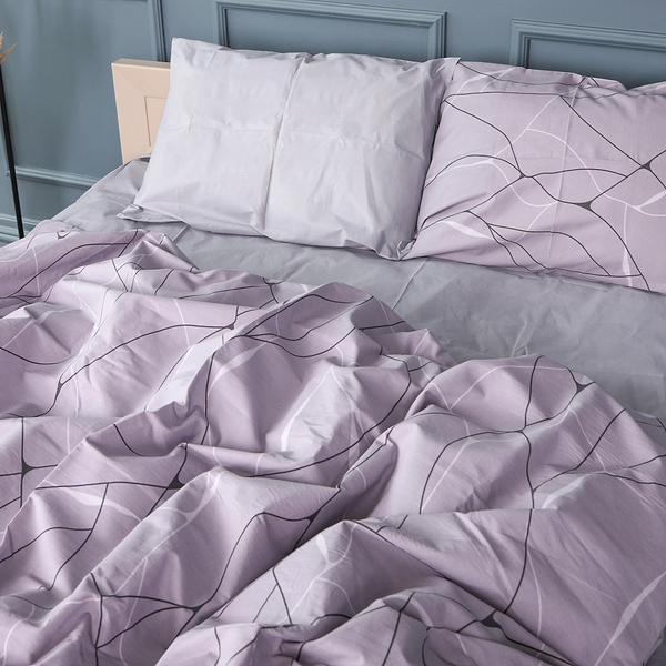 Фото - Комплект постільної білизни MirSon 175х210 см 17-0809 Accents Gray Бязь (2200011493459)